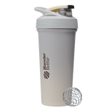 Sport Stainless Sleek shaker bottle with lockable lid and BlenderBall for smooth blends, featuring an insulated, easy-grip design and advanced blending technology. | Color#Fog